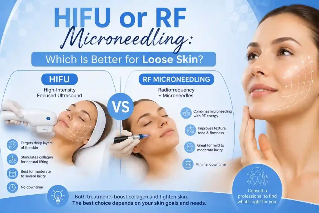 Lost the Weight but Not the Loose Skin? What You Should Know 2 HIFU or RF Microneedling: Which Is Better for Loose Skin Clifton?